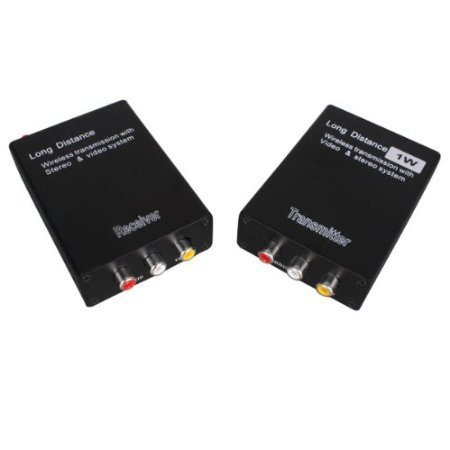 RioRand Wireless 3W Audio Video AV 2.4GHz Transmitter Sender Receiver CCTV with 8 Channels N20