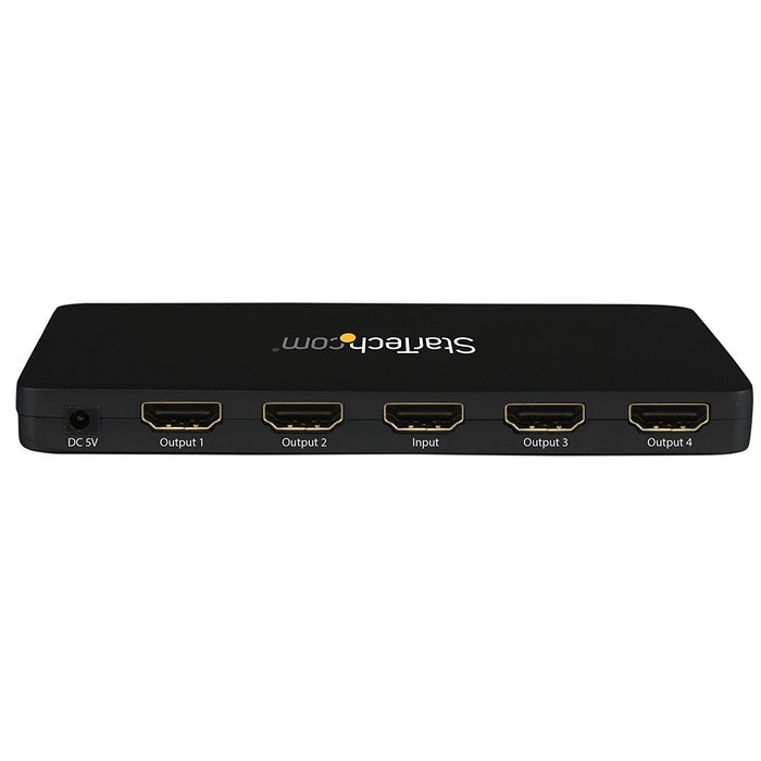 StarTech.com ST122HD4KU 4K HDMI 2-Port Video Splitter Built-In HDMI Source Cable N2