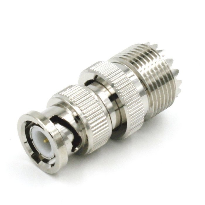 Maxmoral 2-Pack BNC To SO-239 Adapter UHF Female to BNC Male Coax Cable Adapter N2