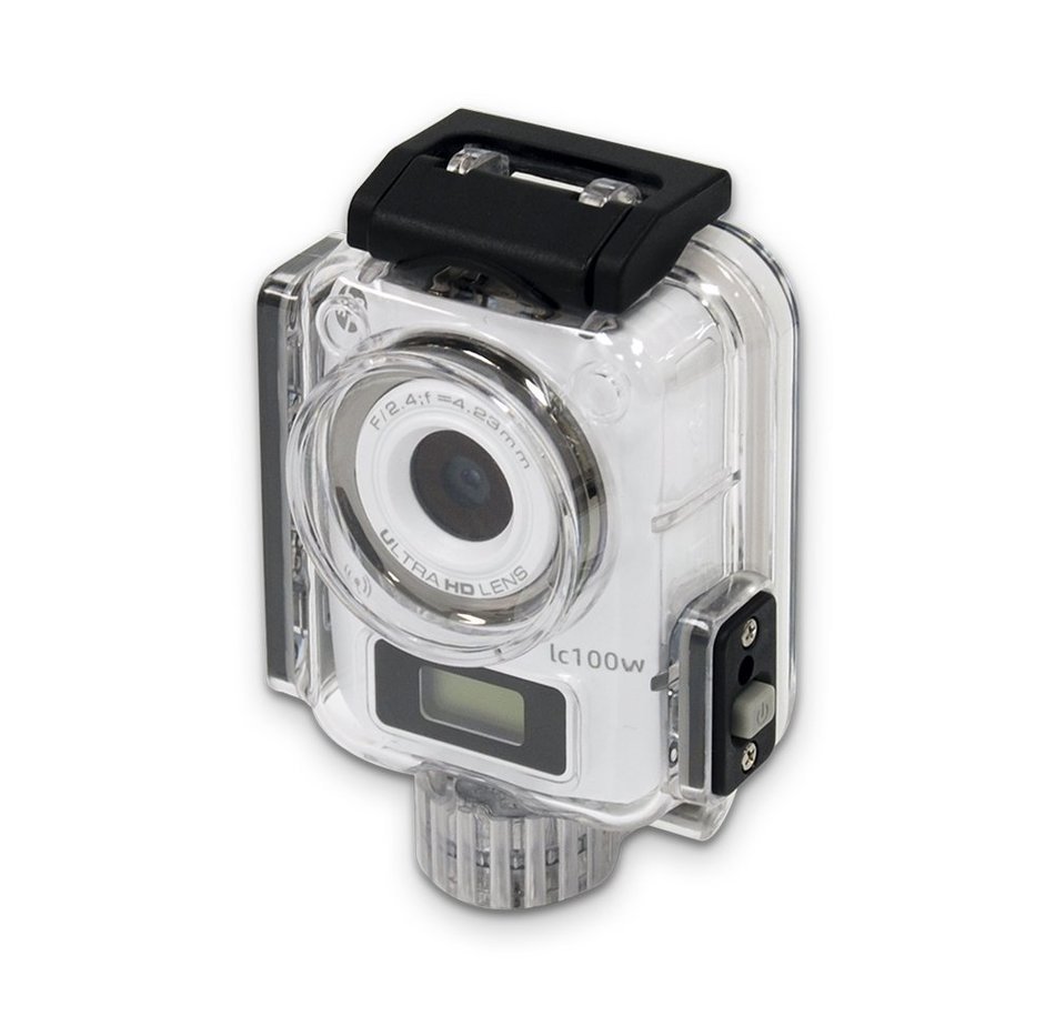 HP Life Cam (lc100w) Mini 4k Full HD 1080p Water Resistant Camera with Waterproof Case, White (HPD-LC100W-VP)
