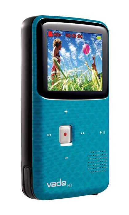 VADO VF0624 3G Camcorder with 2x Optical Zoom and 2-inch LCD Screen - CYAN N12