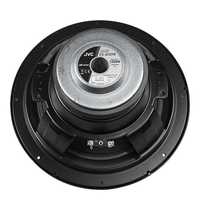 JVC CS-G1210 12" 1200W 4-Ohm Car Subwoofer + Vented Sub Box Enclosure
