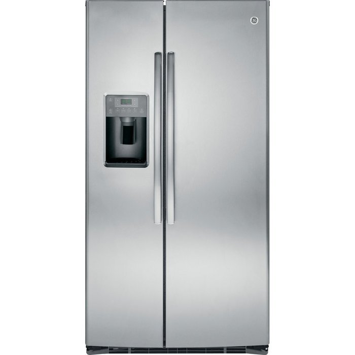 GE GSE25HSHSS 25.4 Cu. Ft. Stainless Steel Side-By-Side Refrigerator - Energy Star N4