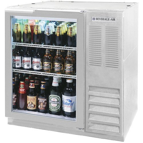 Beverage-Air Commercial 36" Glass Door Back Bar Bb36Gf-1-S