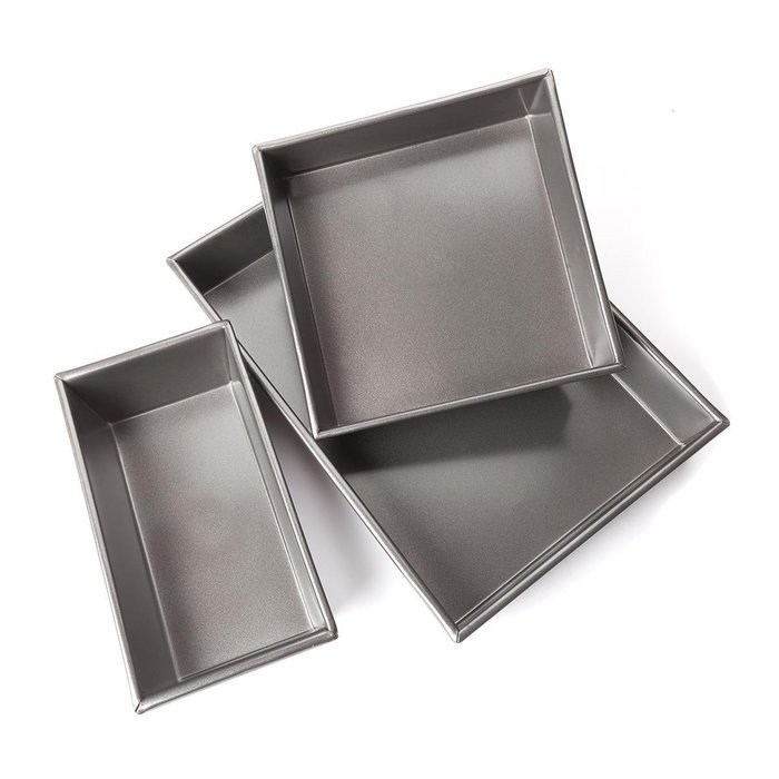 FortheChef's 3 Piece Deluxe Professional Non-Stick Cake Pan Set