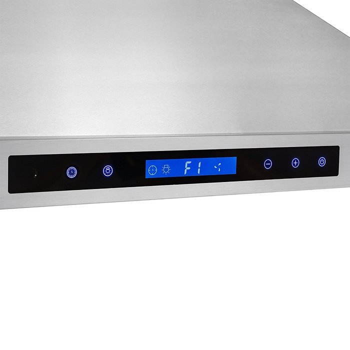 AKDY 48" Island Mount Stainless Steel Touch Screen Timer Display Light Powerful Motor Kitchen Cooking Range Hood N6
