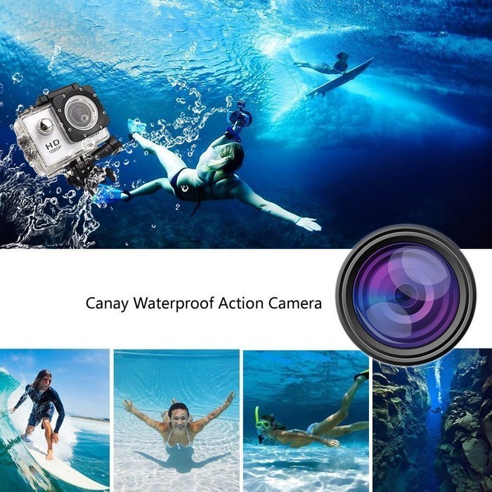 Brotherhood HD Sports Helmet Action Waterproof Camera As Go Professional Underwater Camcorder Kit - DSP:NT96650... N13