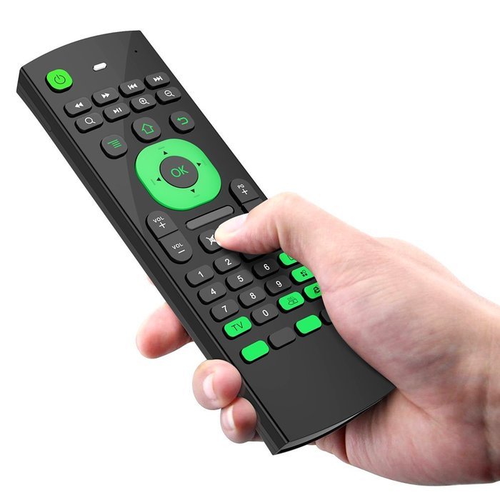 Aerb 2.4G Mini Wireless Keyboard Mouse Multifunctional W Infrared Remote Learning, 3-Gyro and 3-Gsensor, Air Control... N8