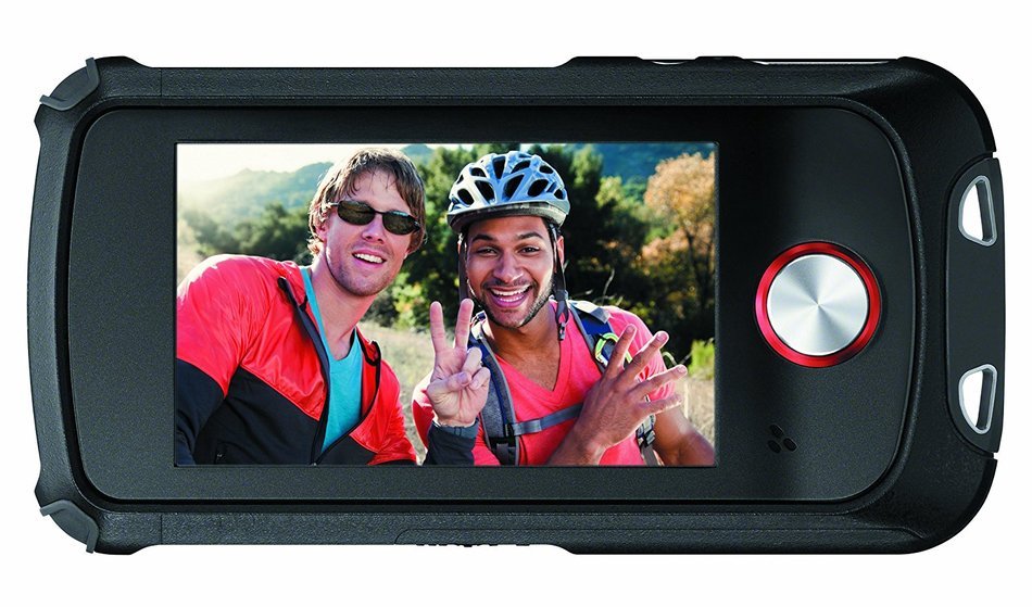 Sony Bloggie Sport (MHSTS22) Waterproof Video Camera with 4x Digital Zoom and 2.7-Inch Touchscreen LCD (Red) (... N7