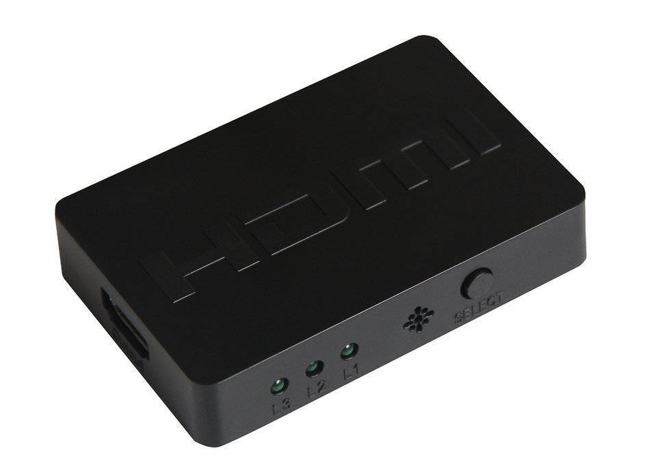 3x1 Port HDMI Switch/Switcher 1080P/HDMI 1.4a Supports 3D with IR Wireless Remote Ultra High