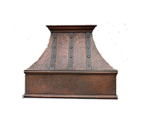 MCM3 Wall Mounted Copper Range Hood 36" L x 24" W (front to back) x 30"H N6