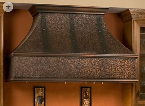 MCM3 Wall Mounted Copper Range Hood 36" L x 24" W (front to back) x 30"H N7
