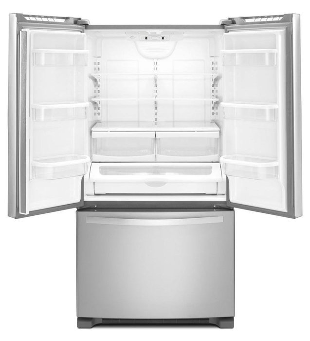 Whirlpool WRF532SMBB 21.7 Cu. Ft. Black French Door Refrigerator - Energy Star N6