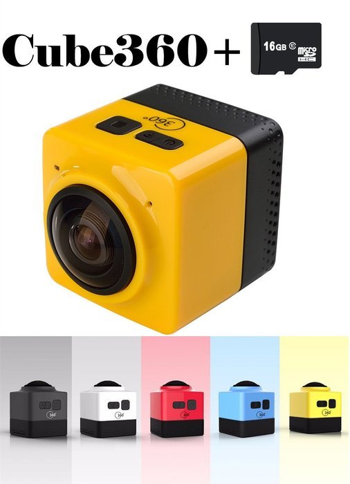 ISBAL(TM) 360 degree camera Panorama camera sports camera HD WIFI camera Green