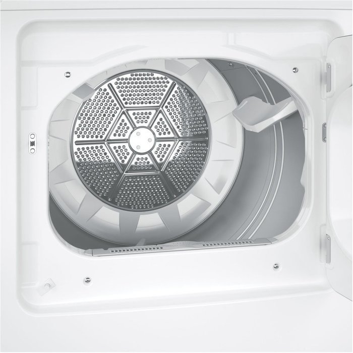 GE 7.2 Cu Ft Front Loading White Gas Dryer N2