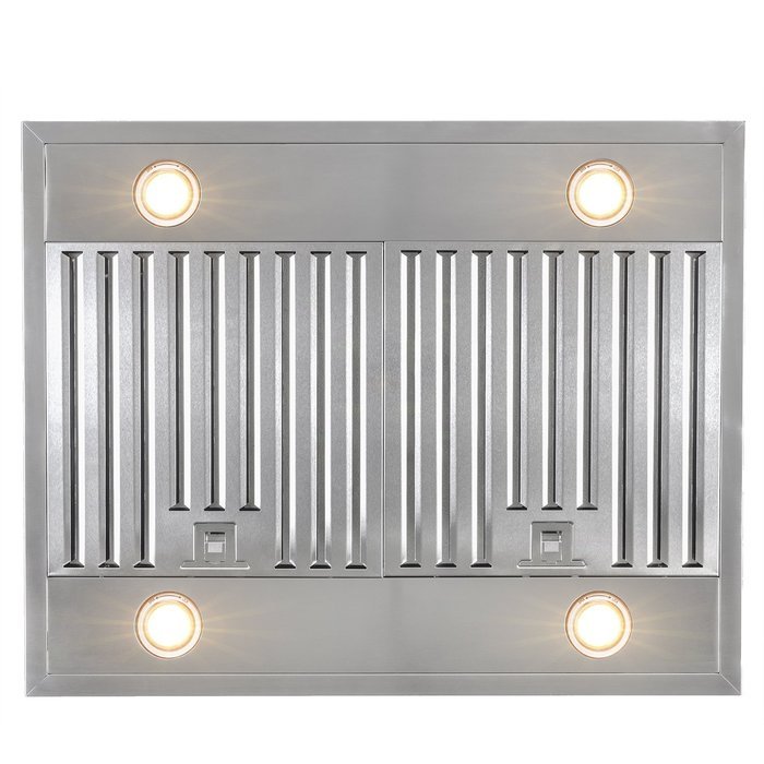 AKDY 30" Stainless Steel Island Mount Dual LED Touch Control Panel Kitchen Ductless Range Hood w/ Remote AZ-B02... N8