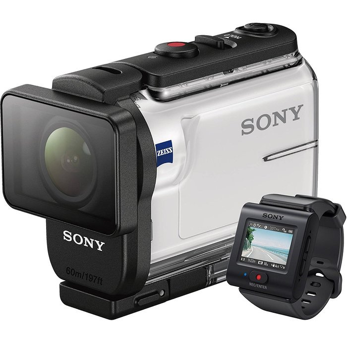 Sony Action Cam HDR-AS300R Wi-Fi HD Video Camera Camcorder & Live View Remote with Helmet Mounts + 64GB Card +... N2