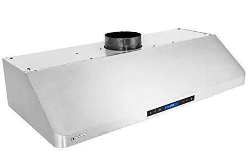 XtremeAir PX10-U48 Under Cabinet Mount Range Hood with 900 CFM Baffle Filter/Grease Drain Tunnel, 48"