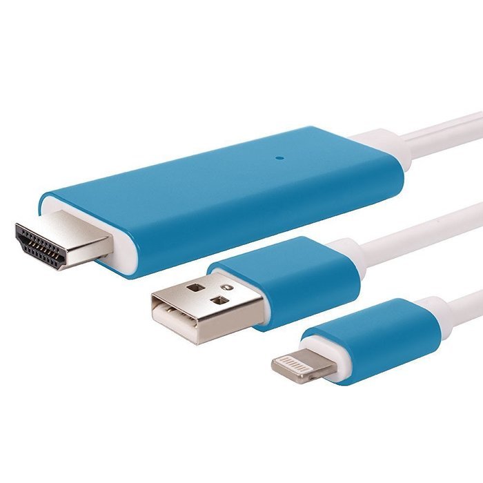 1080P iPhone Lightning 8 Pin to HDMI Cable Connector,BAIVON 6.5 Feet HD High Speed HDTV Converter Adapter with... N10