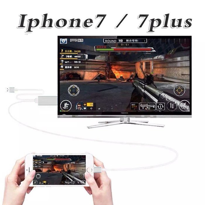 1080P iPhone Lightning 8 Pin to HDMI Cable Connector,BAIVON 6.5 Feet HD High Speed HDTV Converter Adapter with... N15