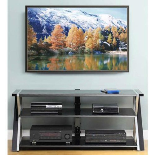 Whalen 3-In-1 Black TV Console for TVs up to 70 by Whalen N2