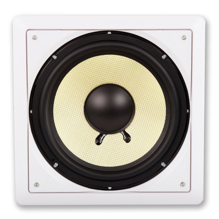 Acoustic Audio HDS10 10-Inch In Wall Kevlar Subwoofer (White) N2