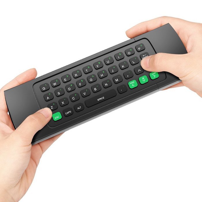 Aerb 2.4G Mini Wireless Keyboard Mouse Multifunctional W Infrared Remote Learning, 3-Gyro and 3-Gsensor, Air Control... N10