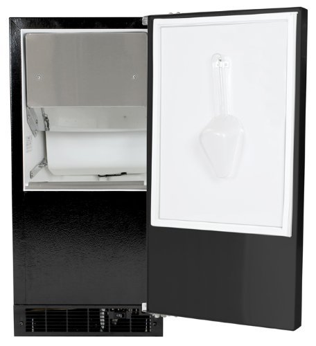 AGA Marvel 30IM5905 Under Counter Ice Machine, Black Cabinet and Left Hinge Stainless Steel Door, 15-Inch N6