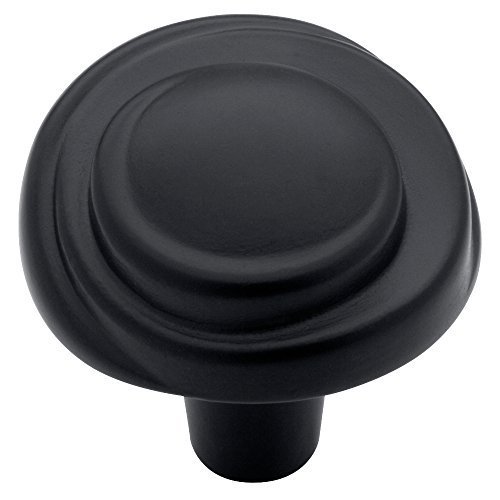 Liberty P16592C-FB-C 32.5mm Montrose Coil Kitchen Cabinet Hardware Knob, Flat Black by Liberty
