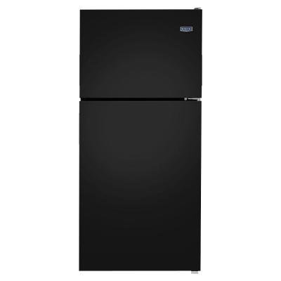 Maytag 18 cu. ft. Top Freezer Refrigerator in Monochromatic BLACK