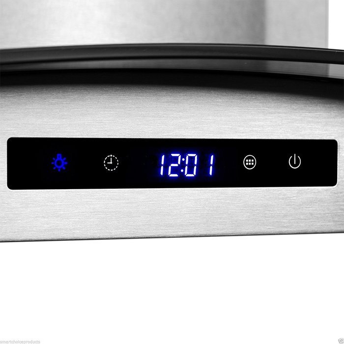 Gracelove GTC Kitchen Stainless Steel 30" Glass Wall Mount Range Hood Stove Vents N4