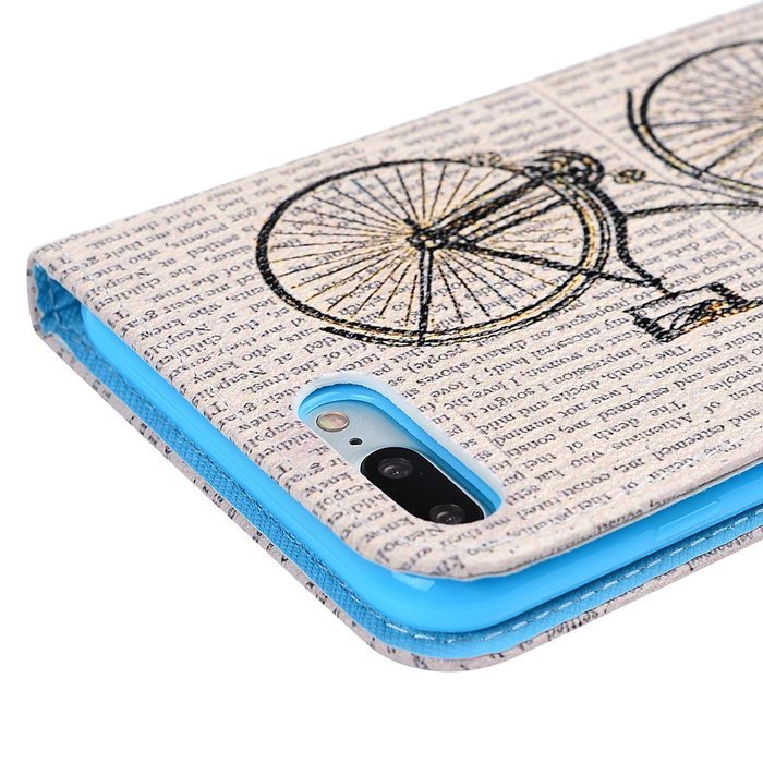 iPhone 7 Plus Case (5.5 inch) - Wallet Flip Stand Case PU Leather Case with Shockproof TPU Inner Bumper Colorful... N35