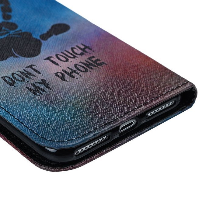 iPhone 7 Plus Case (5.5 inch) - Wallet Flip Stand Case PU Leather Case with Shockproof TPU Inner Bumper Colorful... N40