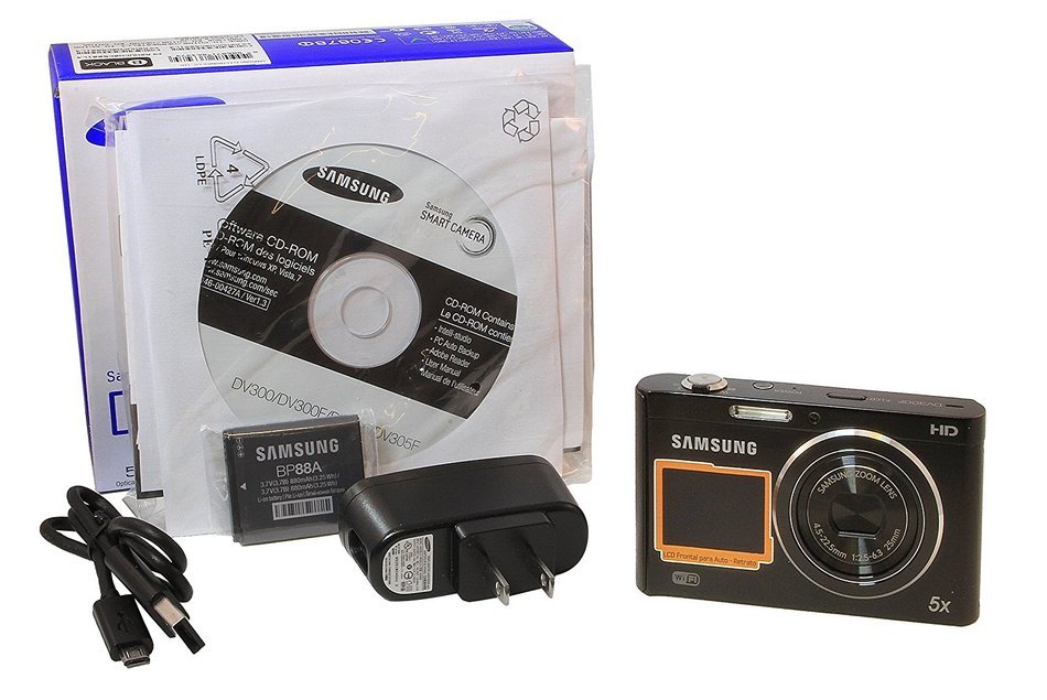 Samsung DV300F Dual View Smart Camera - Black (EC-DV300FBPBUS) (Discontinued by Manufacturer)