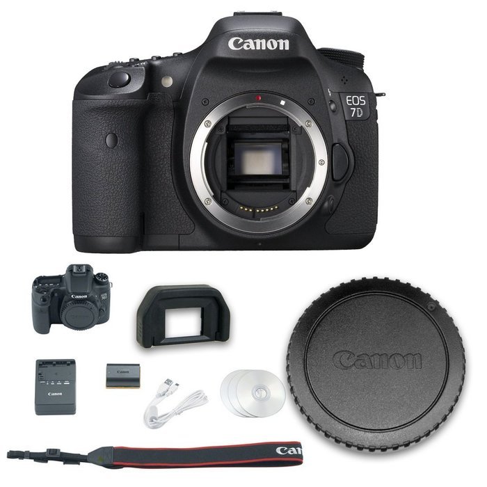 Canon 7D DSLR Camera (Body Only - No Lenses) + All Original Accessories Included - International Version