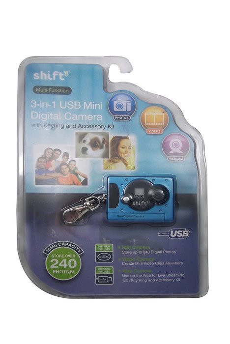 Shift3 Multi-function 3-in-1 Usb Mini Digital Camera with Keyring (VARIOUS COLORS) N2