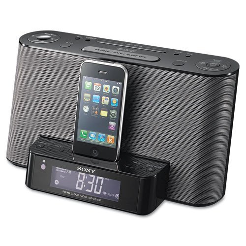 Sony ICFCS10iP - AM/FM Clock Radio with iPod/iPhone Speaker Dock. N2