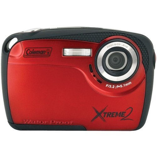 ELBC12WPR - COLEMAN C12WP-R 16.0 Megapixel Xtreme2 HD Underwater Digital Camera (Red)