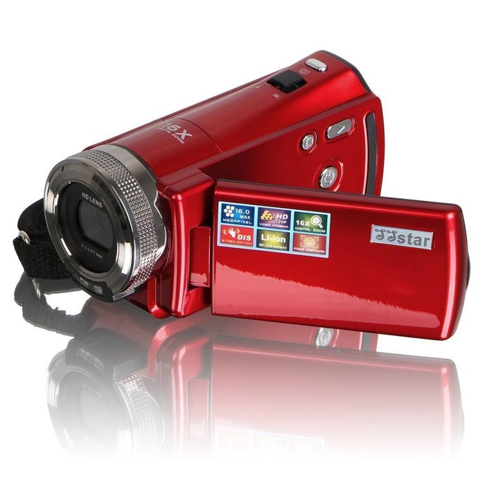 SSstar HDMI 720p 2.7 Inch TFT LCD Rotation Digital Video Camcorder 16.0MP 16X Zoom Camera DV Video Recorder (Red)