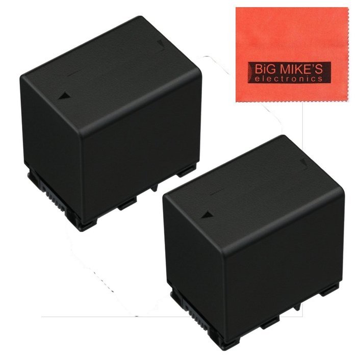 Pack of 2 BN-VG138 Batteries for JVC Everio GZ-E10 GZ-E100 GZ-E200 GZ-E300 GZ-E505B GZ-E515B GZ-EX250 GZ-EX310... N3