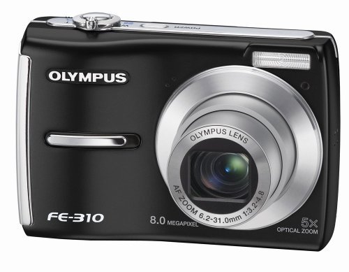 Olympus FE-310 8MP Digital Camera with 5x Optical Zoom (Silver) N4