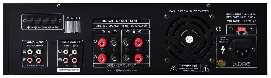 Pyle KTHSP390S 4 Pairs of 150W 5.25" In-Wall / In-Ceiling Stereo White Speakers w/ 300W Digital Home Stereo Receiver... N9
