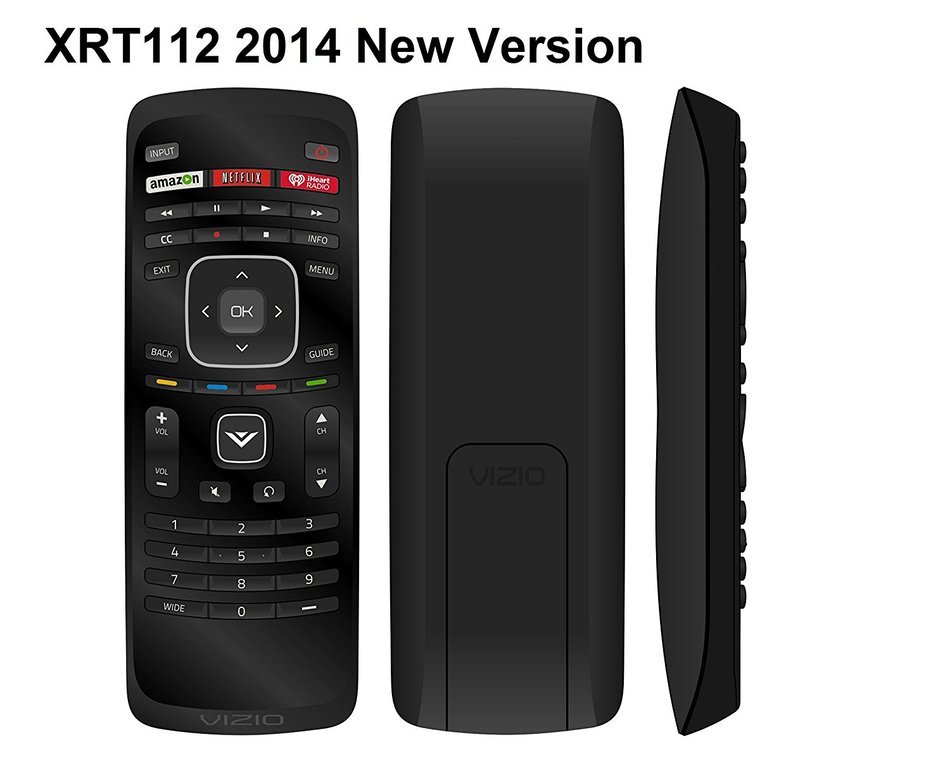 NEW XRT112 2014 LCD LED TV Remote Control w Amazon Netlix iHeart Radio App Key Fit for VIZIO SMART LCD LED TV