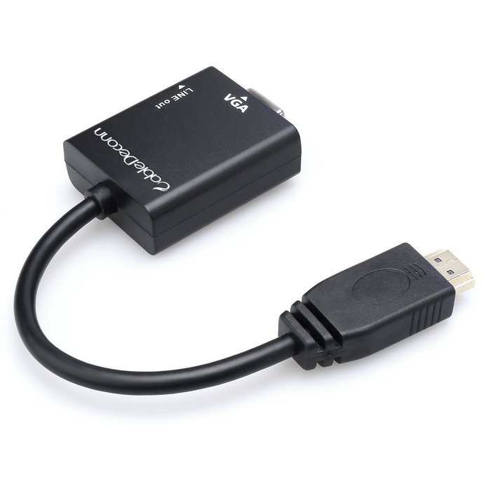 CableDeconn 3 in1 HDMI Male To VGA Female + Micro HDMI to HDMI adapter + Mini HDMI to HDMI adapter cable With... N9