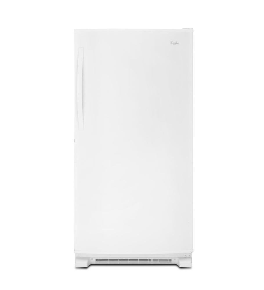 White Whirlpool 20 Cu. Ft. Upright Freezer With Temperature Alarm N4