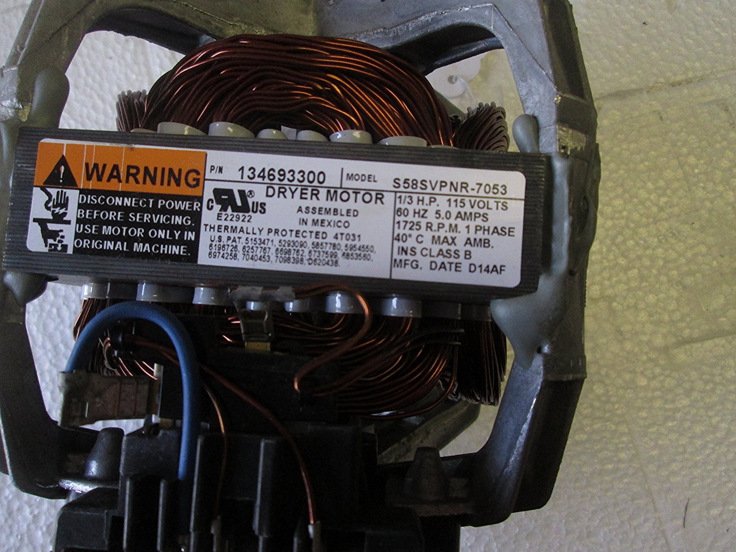 Frigidaire Dryer Motor 137115900 N2 free image download