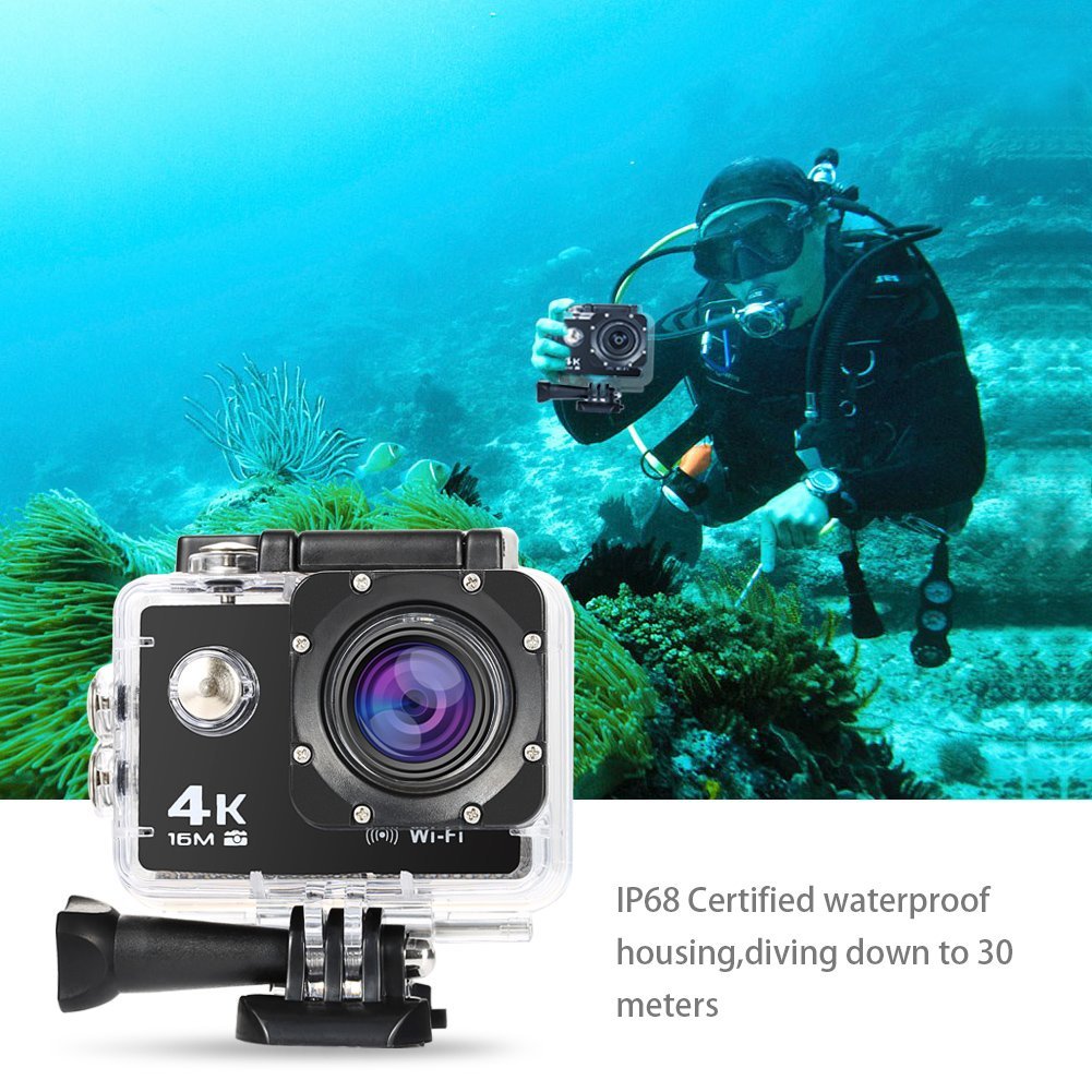 Nexgadget 4K Action Camera, Waterproof Sports Camera with Sony Sensor ...