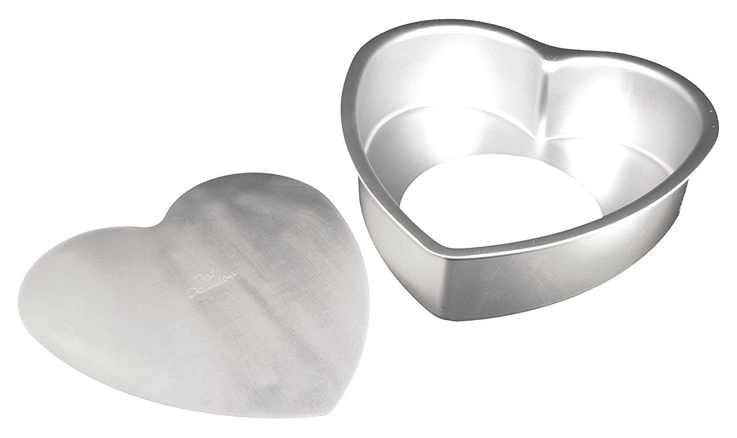 Fat Daddio's Anodized Aluminum Heart Cake Pan, 8 Inch x 3 Inch free ...