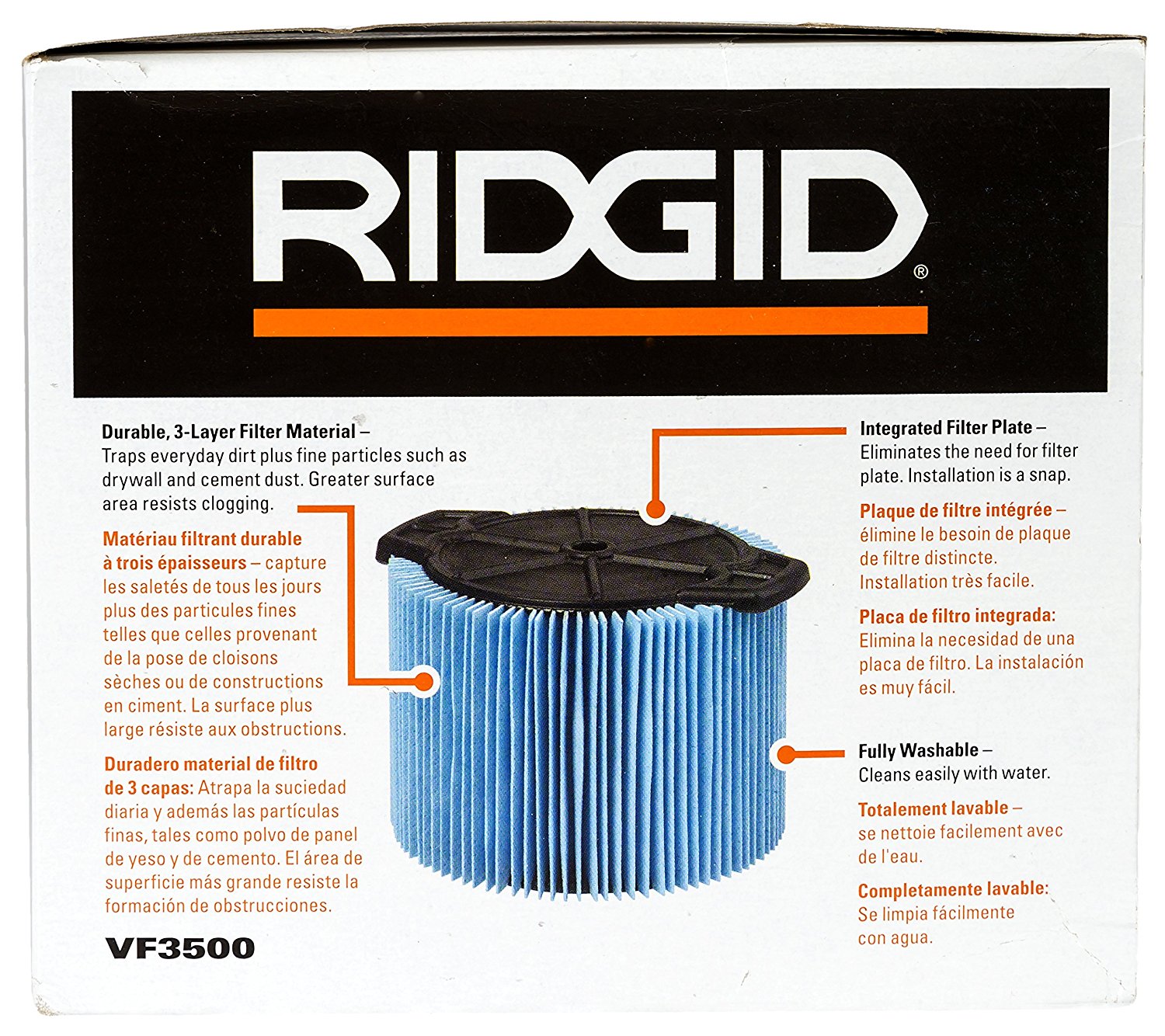 Ridgid VF3500 3Layer Filter for WD4050 N7 free image download