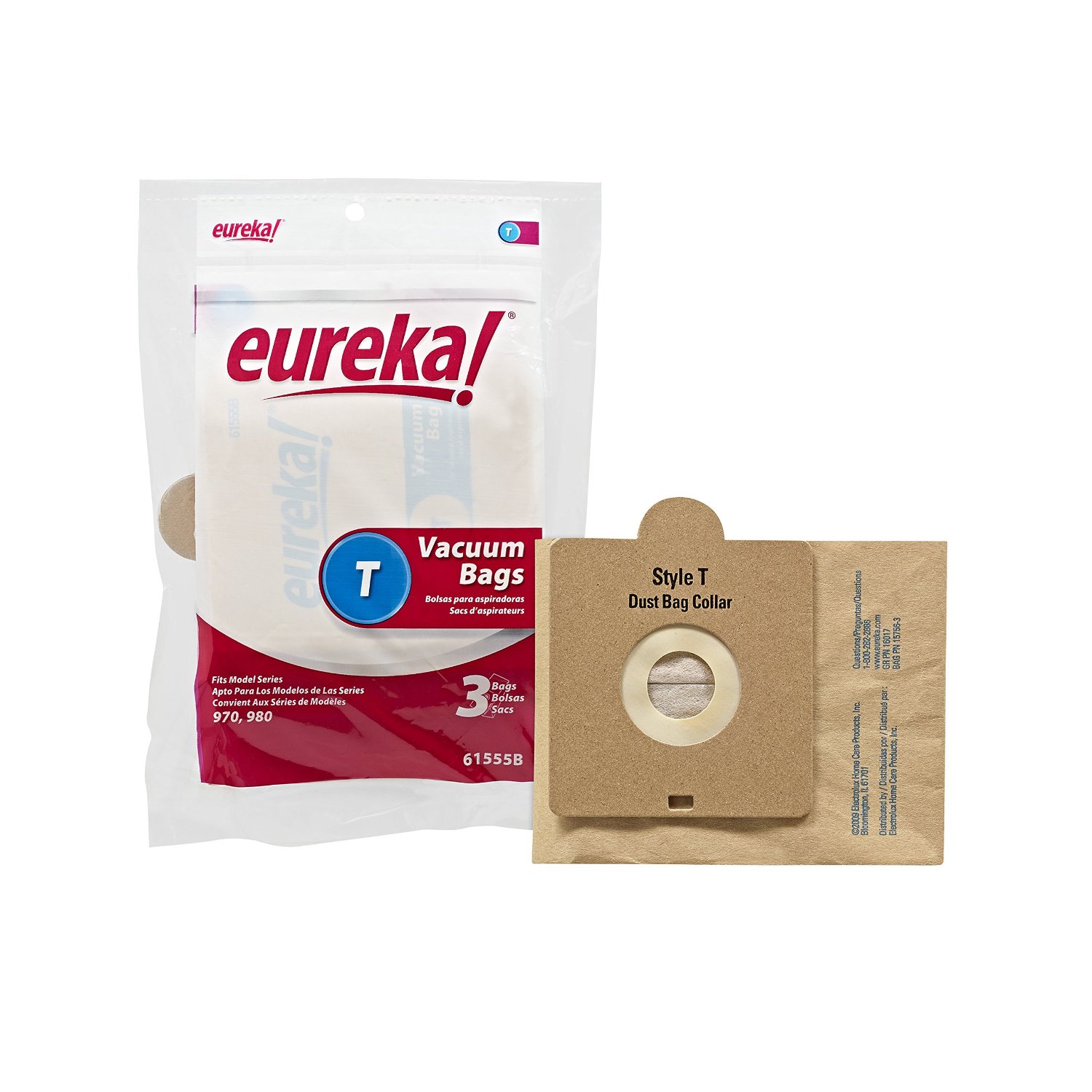 Genuine Eureka Style T Vacuum Bag 61555B - 3 Bags N2 Free Image Download